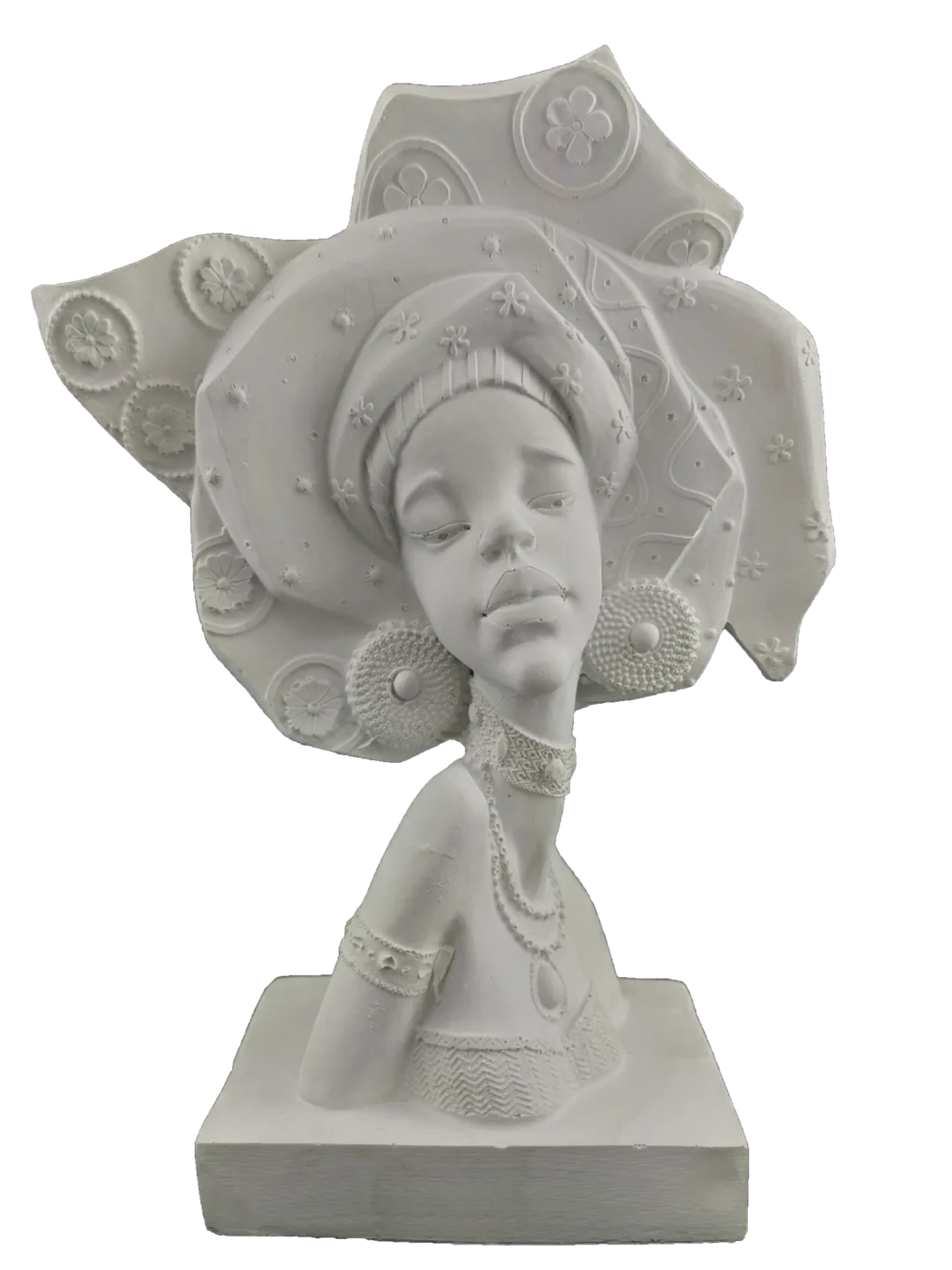 African Woman Portrait — Sculpture & Figurine — 32x24 cm