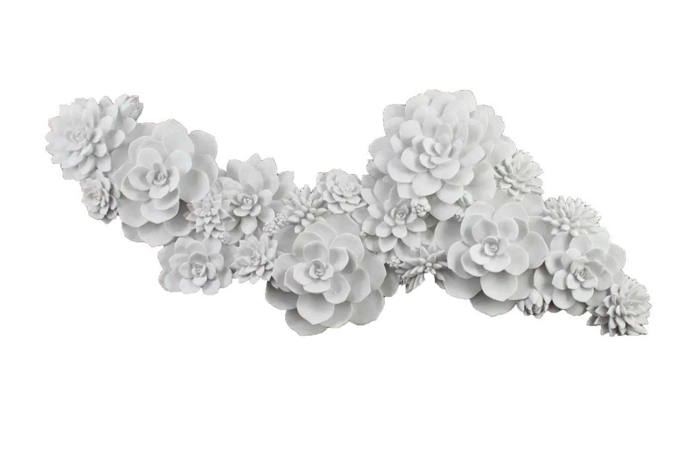 Büyük Duvar Çiçek — Duvar Objeleri — 70X29 CM