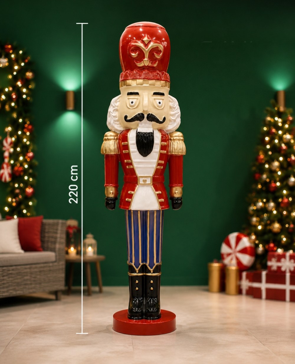 Nutcracker Statue – Striped – 220 cm