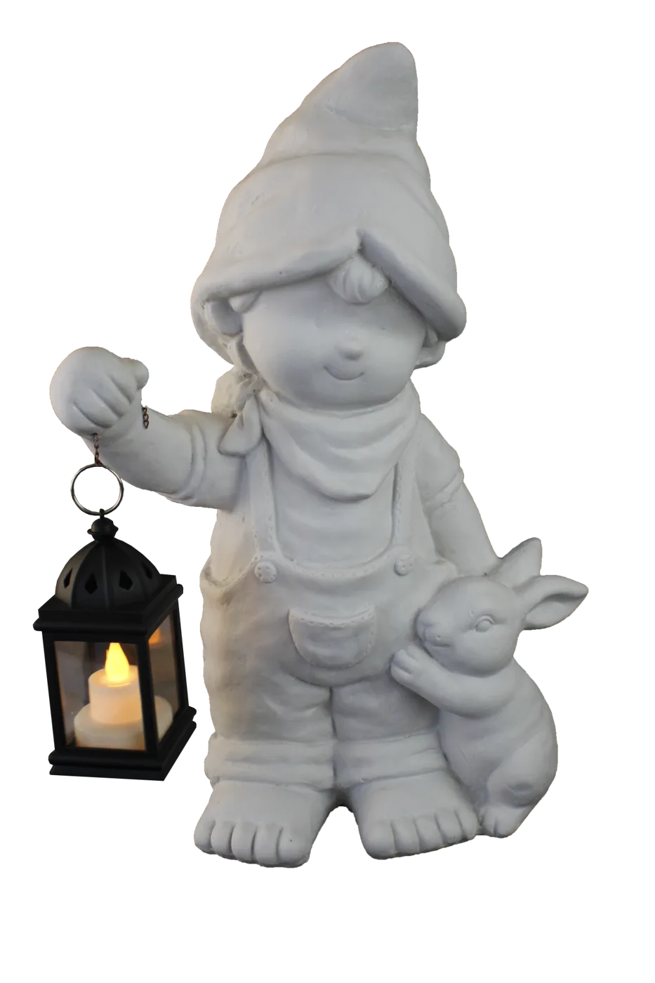 Lantern-bearing Gnome Boy — Garden Group — 43x27 cm