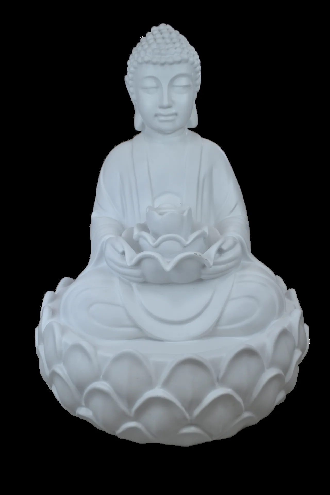 Buda Heykeli Dev Fiber — Büyük Boy Ürünler — 89x65x62 cm